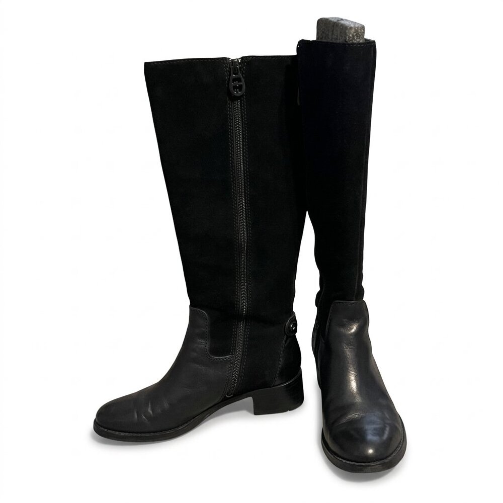 Etienne Aigner Black Knee-High Women's Riding Boots